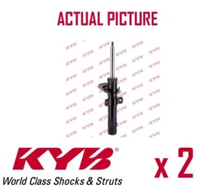2 x NEW KYB FRONT AXLE SHOCK ABSORBERS PAIR STRUTS SHOCKERS OE QUALITY 339758 - Picture 1 of 4