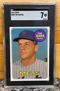 1969 TOPPS Baseball Card #480 - TOM SEAVER SGC 7 NM - Picture 1 of 2