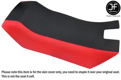 FUNDA ASIENTO VINILO NEGRO Y ROJO BRILLANTE PERSONALIZADA PARA YAMAHA SRV 540 SS 440 80-87 Foto 1 de 3
