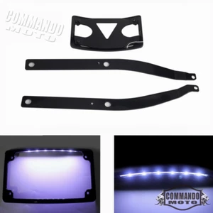 Relocation Number Plate Holder & Frame For Harley Fat Bob FXFB FXFBS 2018-2024 - Picture 1 of 4