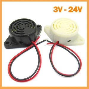 100dB Alarm 3-24V 12V DC Electronic Sound Buzzer Repeated Beep SFM-27 - Picture 1 of 11