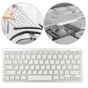 Ultra Thin French 78Key Wireless Bluetooth Keyboard for - Picture 1 of 10