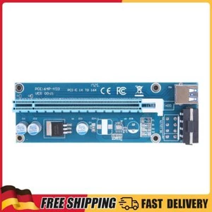 USB 3.0 PCI-E Express 1x bis 16x Extender Riser Card Adapter SATA 4PIN Power - Afbeelding 1 van 3