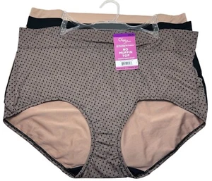 OLGA 3 Pares Sin Muffin Top Microfibra Calzoncillos Ropa Interior Panty Poliéster Talla 2XL/9 - Imagen 1 de 5