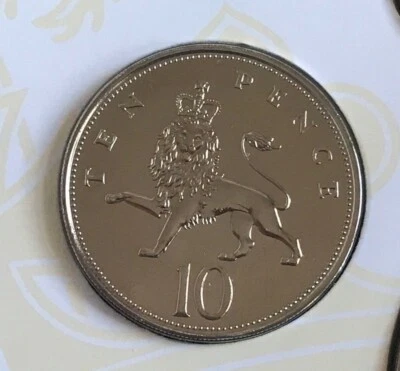 1986 TEN 10 PENCE COIN BRILLIANT UNCIRCULATED BU - Image 1 of 3