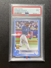2022 Topps Wander Franco Father’s day Blue Parallel /50 PSA 9 #215