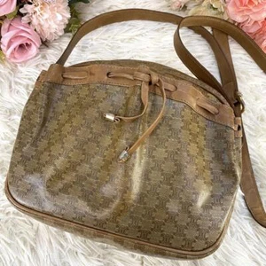 Celine Umhängetasche Crossbody Macadam PVC Beige - Bild 1 von 19