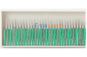 30 Pcs Sharp Cylindri Assort Diamond Grinding Burr Needle Point Engravin Carving - Bild 1 von 5