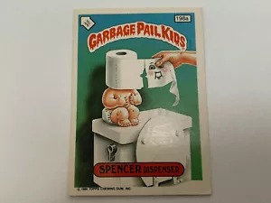 1987 UK Garbage Pail Kids 5th Series Card : 198a SPENCER Dispenser - Puzzle - Picture 1 of 2