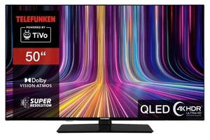 Telefunken 50 Zoll QLED Fernseher Smart TV 4K UHD HDR Dolby Vision & Atmos - Bild 1 von 8
