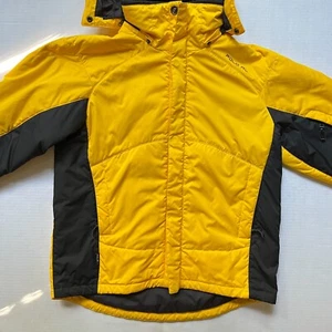 Vintage Polo RL Ralph LaurenJacket Coat Mens L Snowboard Ski Yellow/Black Puffer - Picture 1 of 14