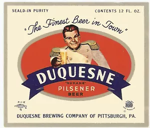 DUQUESNE BEER LABEL T-SHIRT PITTSBURGH PA GRÖSSEN SMALL-XXXLARGE (F - Bild 1 von 1