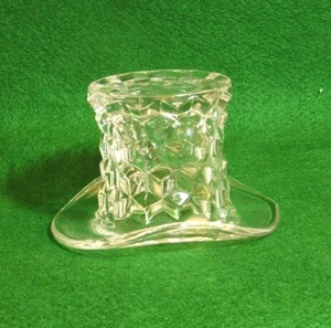FOSTORIA AMERICAN TOP HAT HOLDER GLASS 3" TALL - Picture 1 of 5