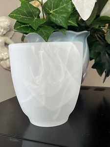 "UNA pantallas de lámpara esmeriladas remolino blanco 4 1/2"" cubiertas de luz 2 1/8"" AJUSTADOR" - Imagen 1 de 8