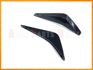 JPM Type Carbon Fiber Rear Bumper Add-on Fins For 14-17 Corvette C7 Stingray Z06 - Picture 1 of 3