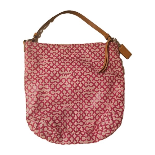 Borsa Coach Signature in tela rivestita rosa J0826 13341