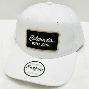 Zephyr Colorado Buffaloes Script Patch Hat Cap Adjustable Snapback White NCAA - Picture 1 of 5