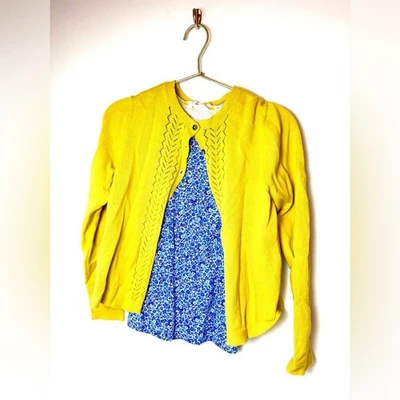 Мини Boden вязаный кардиган свитер и рубашки комплект 11/12 - Изображение 1 из 4