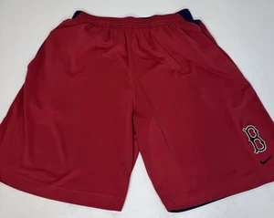 Nike Boston Red Sox Shorts Mens Large Red Dri-Fit Team Issued - Picture 1 of 6