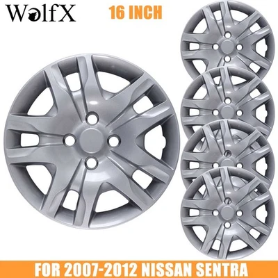 Juego de 4 tapacubos de 16 pulgadas para llantas atornillables Nissan Sentra 2007-2012 Foto 1 de 4