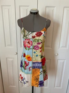 Alice + Olivia Damen Blumen Träger Minikleid gefüttert Polyester Gr. 4 - Bild 1 von 11