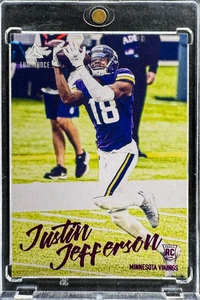 Justin Jefferson [Pink Rookie RC] 2020 Panini Chronicles Luminance NFL Trading - Bild 1 von 2