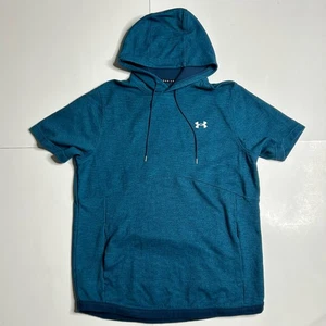 Sudadera con Capucha Under Armour Sin Mangas Para Hombre Talla Grande Gris Azul Atletismo Atlético - Imagen 1 de 5