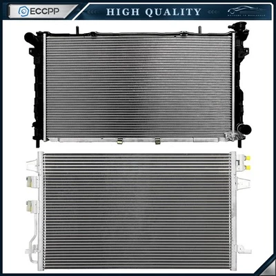Aluminum Radiator & Condenser Cooling Kit For 2005-2007 Chrysler Town & Country - Image 1 of 4