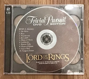 Trivial Pursuit Lord of the Rings Trilogy Edition Replacement DVD’s 2 Discs 2004 - Picture 1 of 3