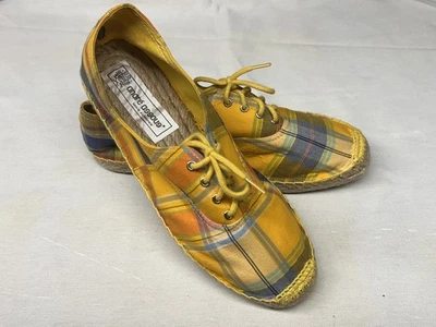 Zapato Andre Assous Vintage, Cuadros Amarillos, Mujer Talla 10, Excelente Estado  Foto 1 de 4
