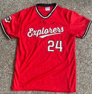 Vintage Sioux City Explorers #24 Signed Baseball Jersey Size Medium - Picture 1 of 11
