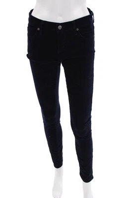 Pantalones ajustados Citizens of Humanity para mujer de terciopelo de algodón con bolsillos azules talla 26 Foto 1 de 4