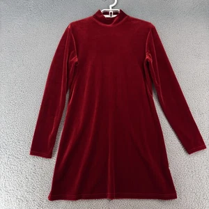 Vintage My Michelle Dress Womens Small Red Velvet A Line Vamp Goth Whimsigoth - Picture 1 of 18