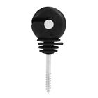 100pcs Short Screw Type Ring Insulator Electric Meadow Fence Post Accessory✿