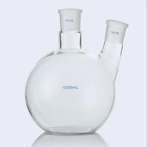 14-29# Flask Laboratory 2 Neck glassware Organic Chemistry 25-1000ml Glass - Picture 1 of 5