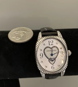 ✨Judith Ripka Woman’s Watch Sterling Silver Case MOP-Heart Diamonique Dial - Picture 1 of 12