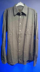 Camisa para hombre Calvin Klein color gris negra blanca a cuadros talla S 15 34 -35 - Imagen 1 de 3