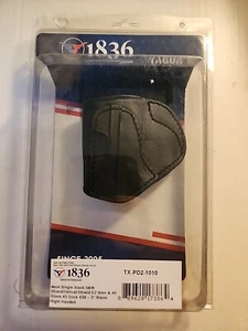 Tagua Tx-pd2-1010 OWB LEATHER Holster Black RH - Picture 1 of 5