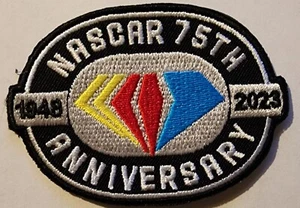 Nascar 75th Anniversary Automotive Embroidered iron on patches 2 1/4 x 3 1/4" - Picture 1 of 1
