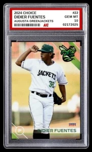2024 Didier Fuentes Minor League Rookie Card Augusta Greenjackets MINT Graded 10 - Picture 1 of 4