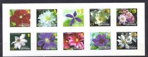 GUERNSEY, 2004, CLEMATIS, SG 1017-26, MNH SET DI 10, CAT £ 8 - Foto 1 di 1