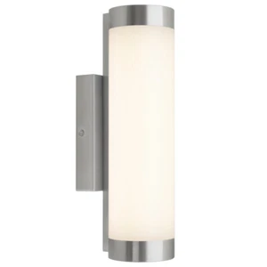 Outdoor LED Cylindrical Wall Light Natural White 4000k Stainless Steel ZLC377 - Picture 1 of 11