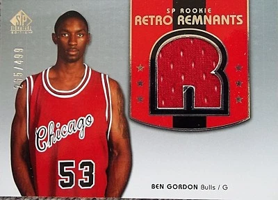 BEN GORDON LOT OF (2) DIFFERENT AUTHENTIC ROOKIE JERSEY CARDS - Image 1 of 2