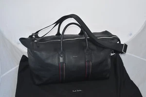 Paul Smith schwarz Leder City Gurtband Reisetasche Wochenende Schulter Reisetasche Herren - Bild 1 von 12