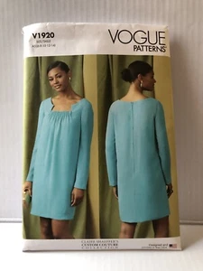 Vogue  V1920 Misses Dress Sew Pattern. Designer Claire Shaeffer Size 6-14 New - Picture 1 of 2