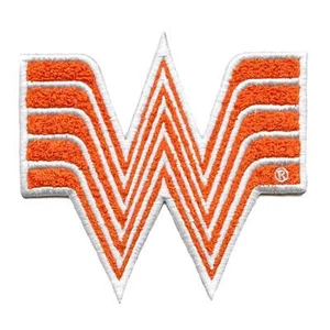 Whataburger Single Letter Logo Patch Texas Fast Food Chenille Iron On - Picture 1 of 2