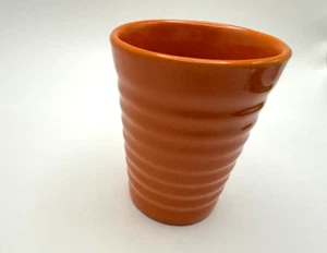 Vintage Bauer Pottery Orange 6 oz Tumbler Ring Ware - EXCELLENT CONDITION - Picture 1 of 9