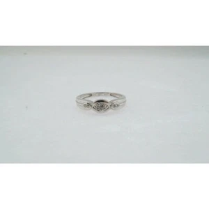 10 Karat Weißgold Diamant Ehering 0,10 TCW Schmuck - Bild 1 von 6