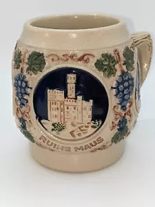 Vintage Gerz German Wein Cider Mug Small Beer Stein Castle Scenery - Picture 1 of 10