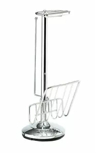 Chrome Plated Croydex Toilet Roll Holder + Soap Caddy Tissue Magazine Rack Tidy - Picture 1 of 3